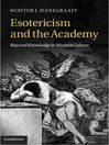 Esotericism and the Academy (eBook)